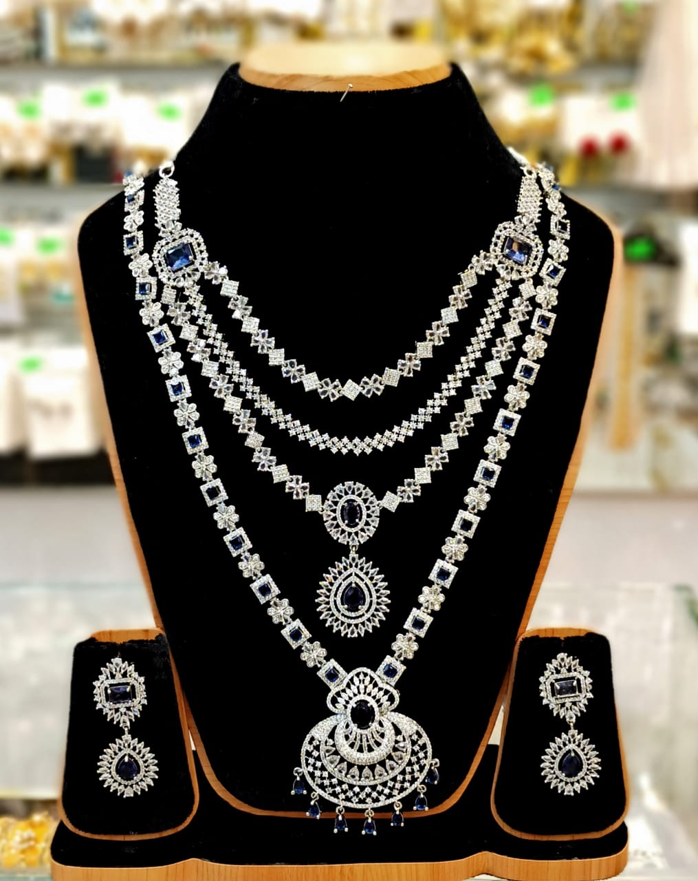 daimond cut bridal set