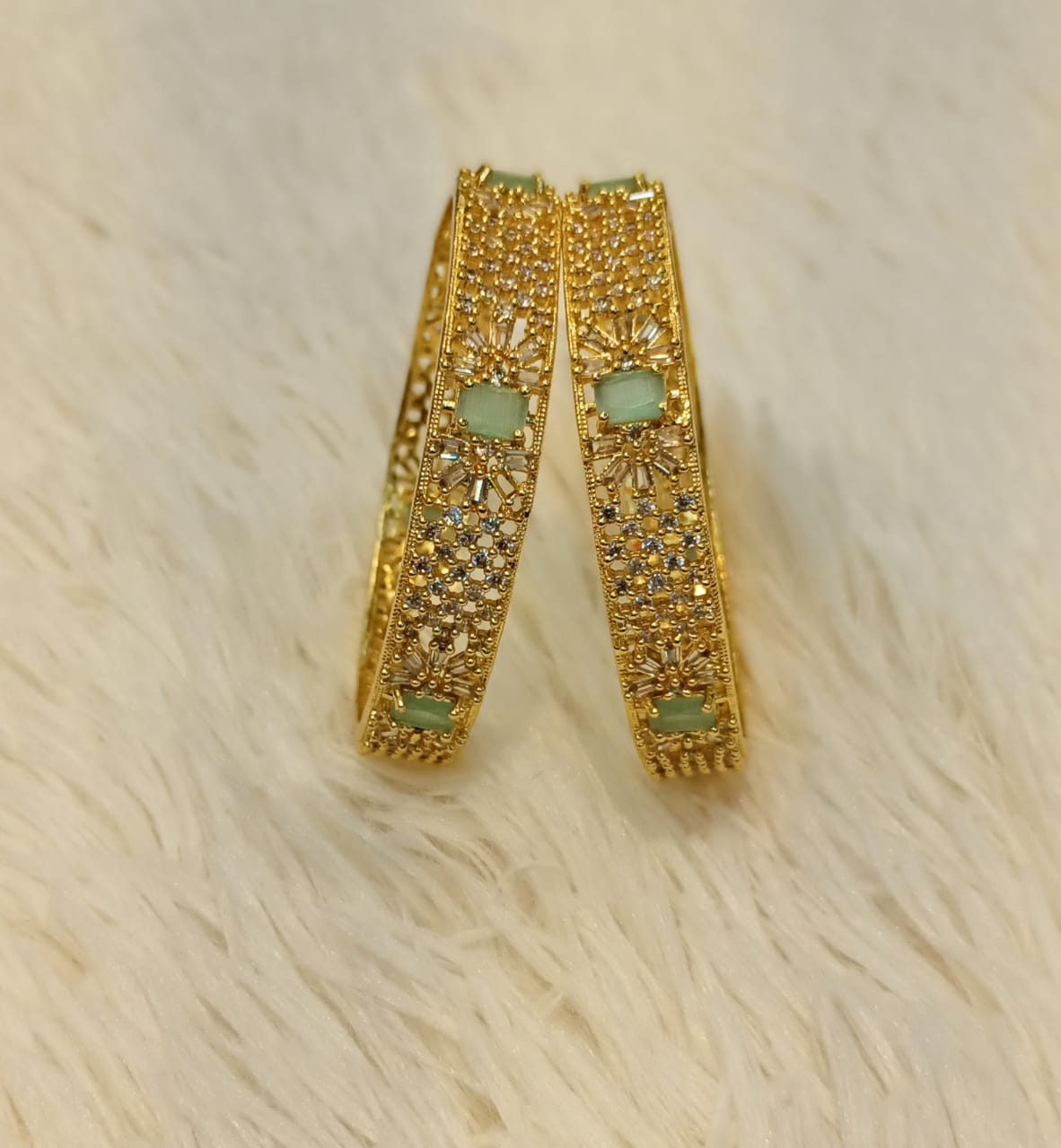 daimond cut bangles